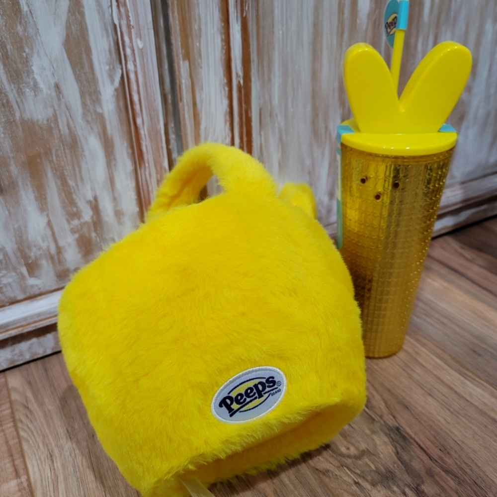 NWT PEEPS Treat Basket and Grid Tumbler Bundle - Picture 8 of 10